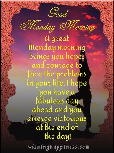 Good Morning Monday Image - A great Monday Morning