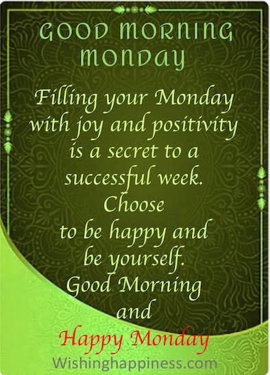 Good Morning Monday Images -Filling your monday