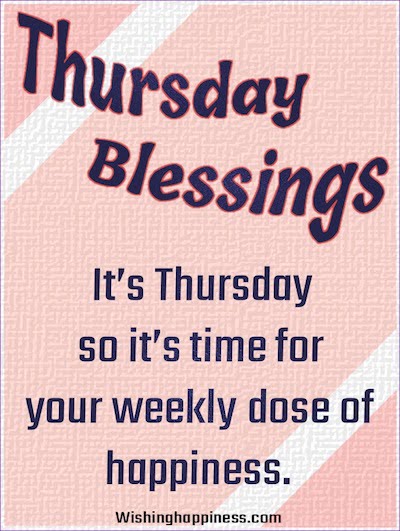 Thursday  Blessings Image