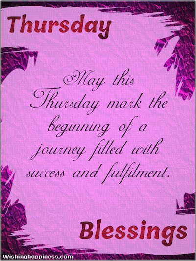 Thursday  Blessings One