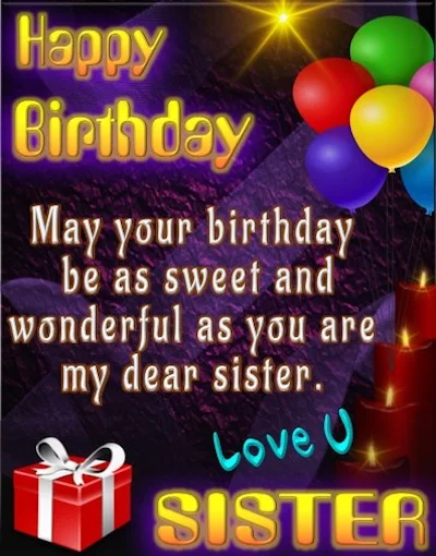 Wonderful As You Are - Happy Birthday My Sister Image